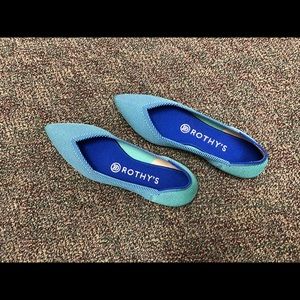 Authentic Rothy’s 6.5 Retired Point Aquamarine